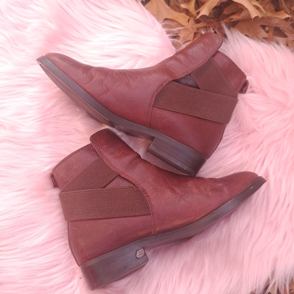 LAUREN Ralph Lauren Kaliyah Leather‎ Ankle Boot GUC Size 6B - Picture 11 of 16